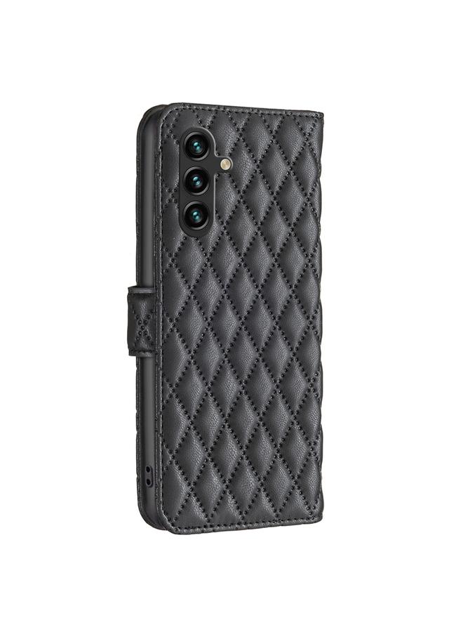 S-TOP Case For Samsung Galaxy A35 Diamond Lattice Wallet Flip Leather Phone Case - Image 3