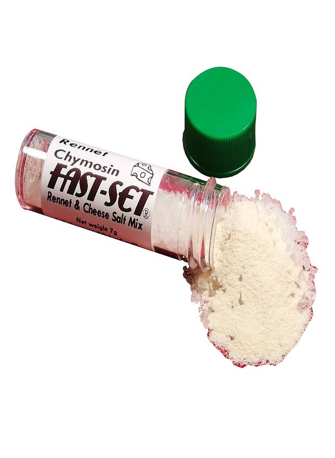 Fast Set 2 X Rennet Chymosin Fast-Set 7 grams Mix for 50 Litres of milk Rennin Cheese salt & Coagulant Tub - Image 3