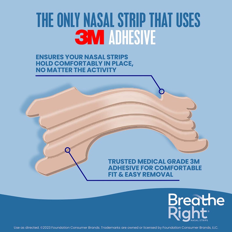 Breathe Right Nasal Strips Lavender Scent Extra Strength Tan Nasal Strips Help Stop Snoring Drug-Free Snoring Solution & Nasal Congestion Relief Caused By Colds & Allergies 26ct (packaging may vary) - Image 5