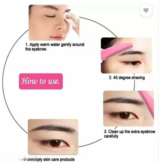 Face Makeup Combo Makeup Accessories For Women Pack Of 4 items  3 razor  3 sponge  eyeliner 1  5 brush  code444 - Image 2
