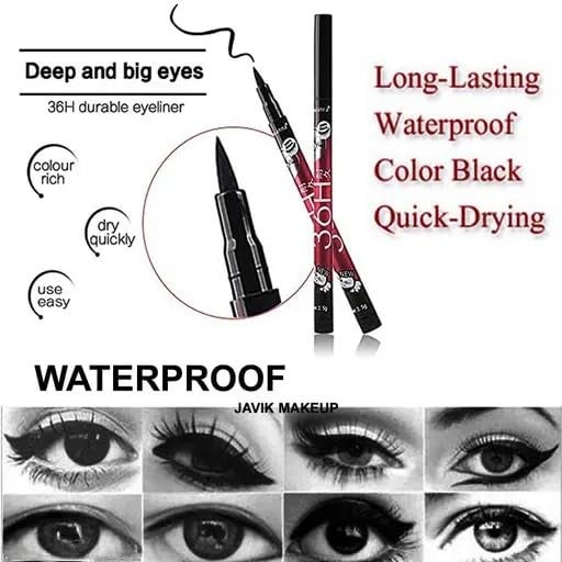 Face Makeup Combo Makeup Accessories For Women Pack Of 4 items  3 razor  3 sponge  eyeliner 1  5 brush  code444 - Image 4