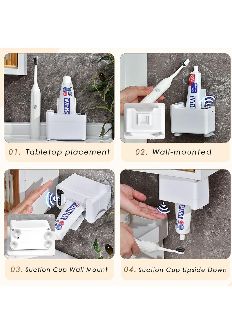 SYOSI Electric Toothpaste Dispenser with Sensor, Toothpaste Dispenser for Kids, Toothpaste Dispenser Wall Mounted, Toothpaste Squeezer, Tooth Pastetooth Paste Dispenser  - Image 5