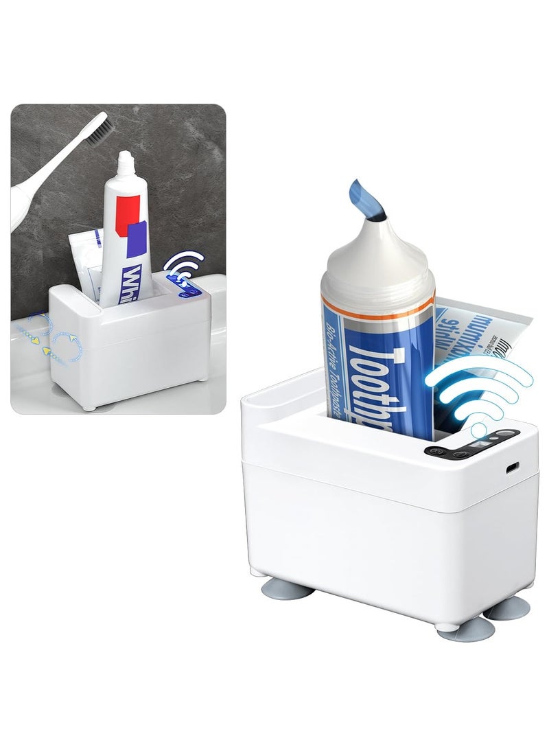 SYOSI Electric Toothpaste Dispenser with Sensor, Toothpaste Dispenser for Kids, Toothpaste Dispenser Wall Mounted, Toothpaste Squeezer, Tooth Pastetooth Paste Dispenser  - Image 1