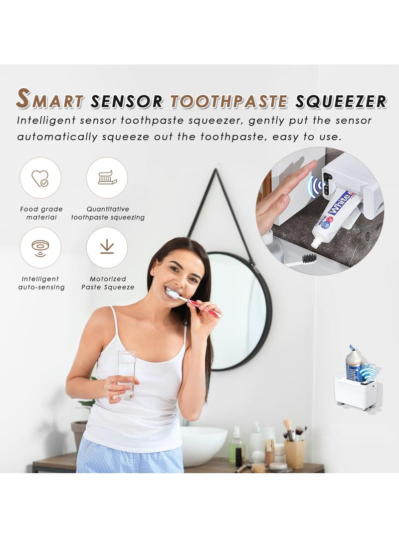 SYOSI Electric Toothpaste Dispenser with Sensor, Toothpaste Dispenser for Kids, Toothpaste Dispenser Wall Mounted, Toothpaste Squeezer, Tooth Pastetooth Paste Dispenser  - Image 4