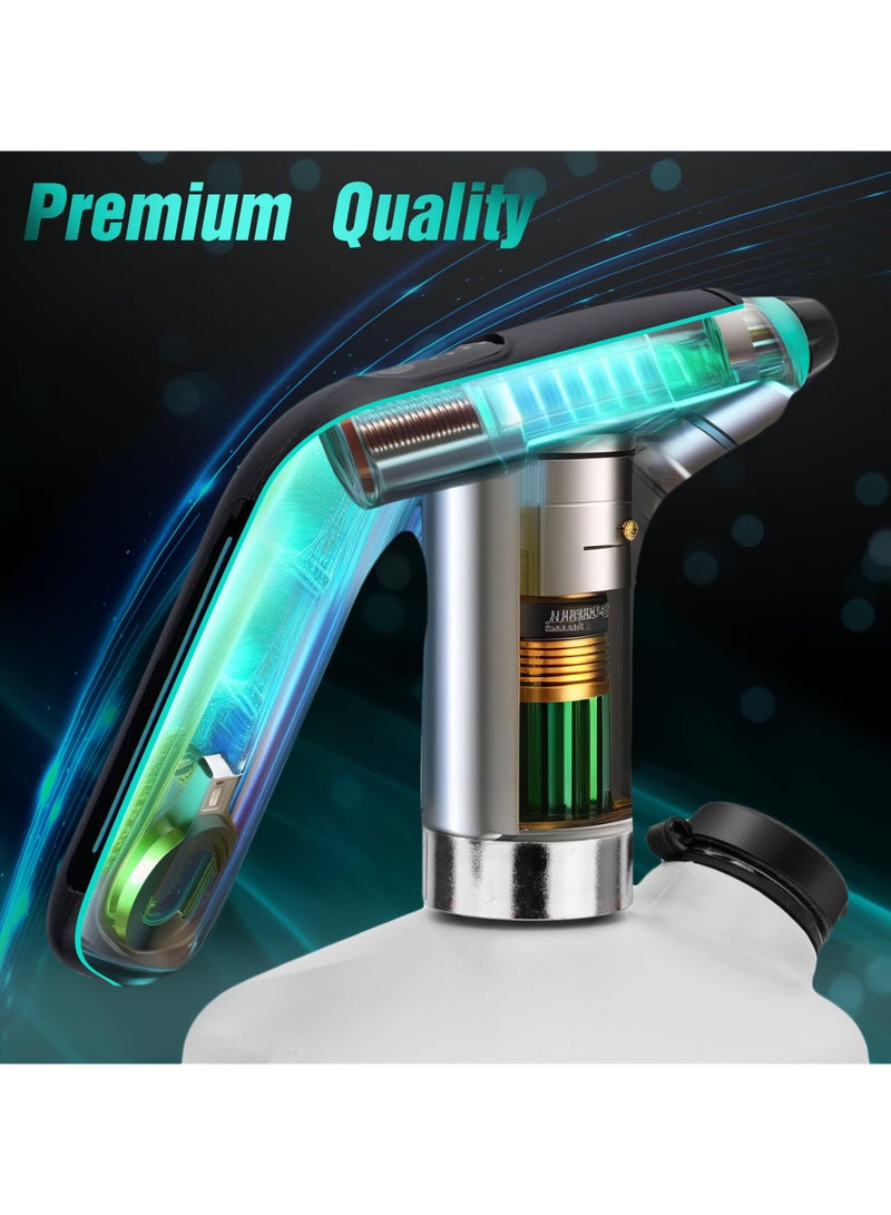 سيوسي بخاخ نباتات كهربائي - بخاخ 1/2 جالون، زجاجة رذاذ أوتوماتيكية للنباتات سعة 2 لتر، علبة سقاية دقيقة، بخاخ مياه USB مع فوهة قابلة للتعديل، فوهة ممتدة لتنظيف الأسمدة في الحديقة - Image 5