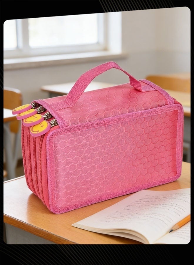 4 Layer Large Capacity Pencil Case for School Students - Image 1