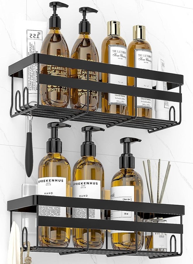 Boniry Bathroom Shelf for Wall 2 Pack - Adhesive Hanging Shower Caddy - Bathroom Organizers and Storage, No Drilling Stainless Steel Shelves for Home Decor, Bathroom Accessories - Image 1