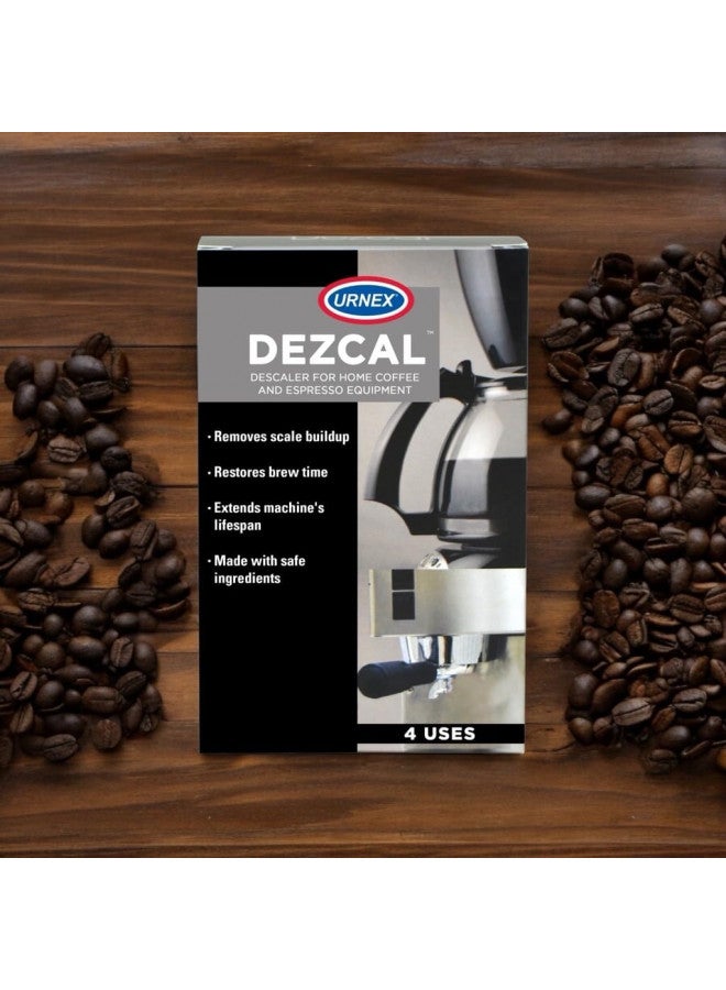 Urnex Descaling Powder Solution - 4 Uses - Activated Scale Remover for use with Keurig 1.0/2.0, Home Coffee and Espresso Machines, Kettles, Garment Steamers  - Image 3
