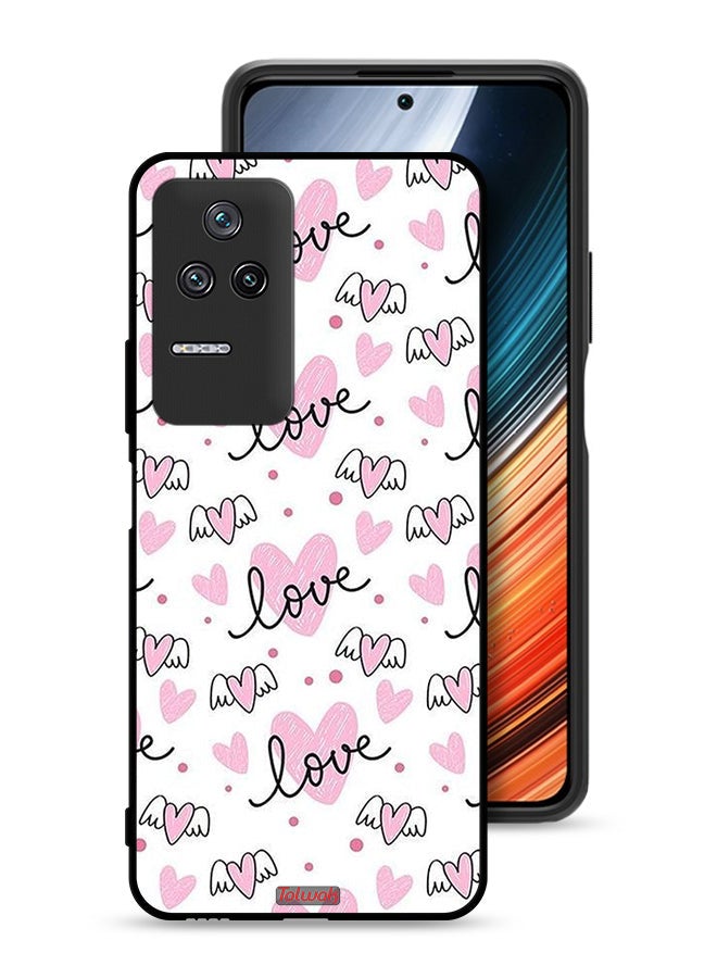 Tolwak Xiaomi Redmi K50 Pro Protective Case Cover Love And Heart Art Pattern - Image 1
