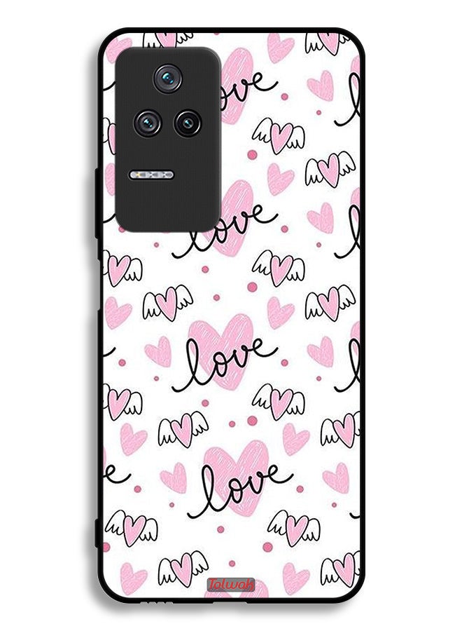 Tolwak Xiaomi Redmi K50 Pro Protective Case Cover Love And Heart Art Pattern - Image 2