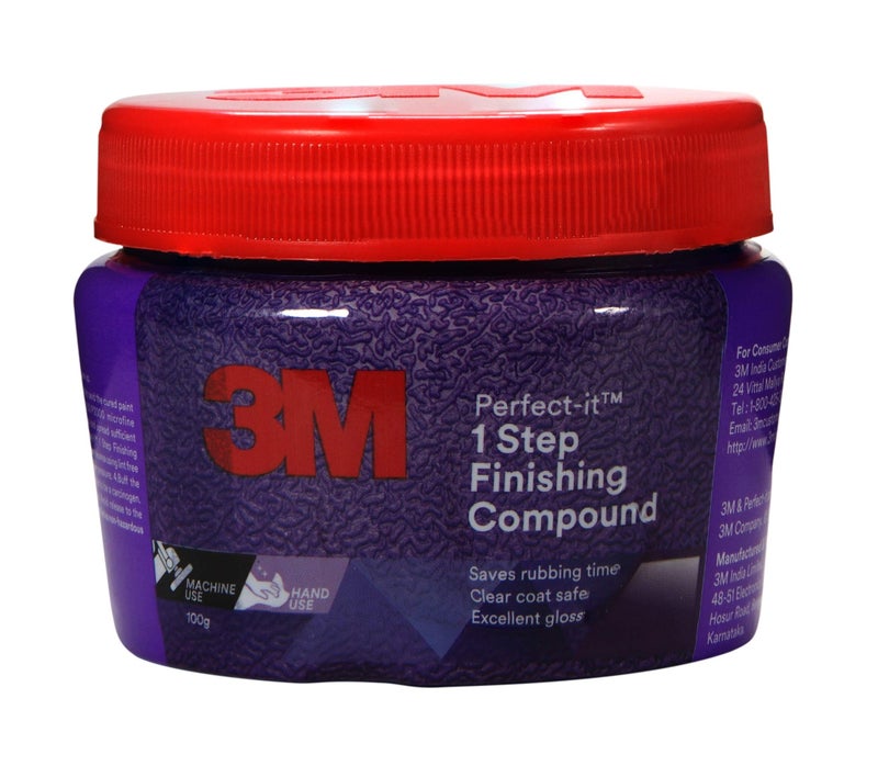 3M Perfect-It 1-Step Finishing Compound (100 g) | Removes Minor Scratches,Foam;Wool,Black - Image 4