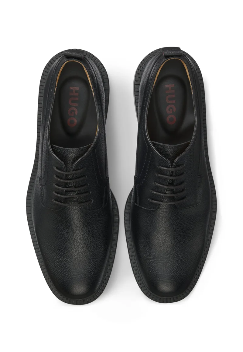 HUGO  Derby shoes in grained leather for Men | Best Price UAE