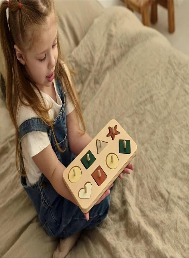 BESTOTTAM Shape Sorter Toy for Toddlers and Preschoolers, Educational Toy for Early Childhood Development, Wooden Handmade Educational Toys for Kids. - Image 2
