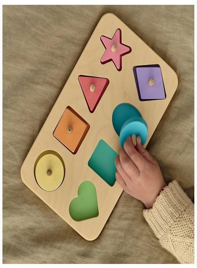 BESTOTTAM Shape Sorter Toy for Toddlers and Preschoolers, Educational Toy for Early Childhood Development, Wooden Handmade Educational Toys for Kids. - Image 1