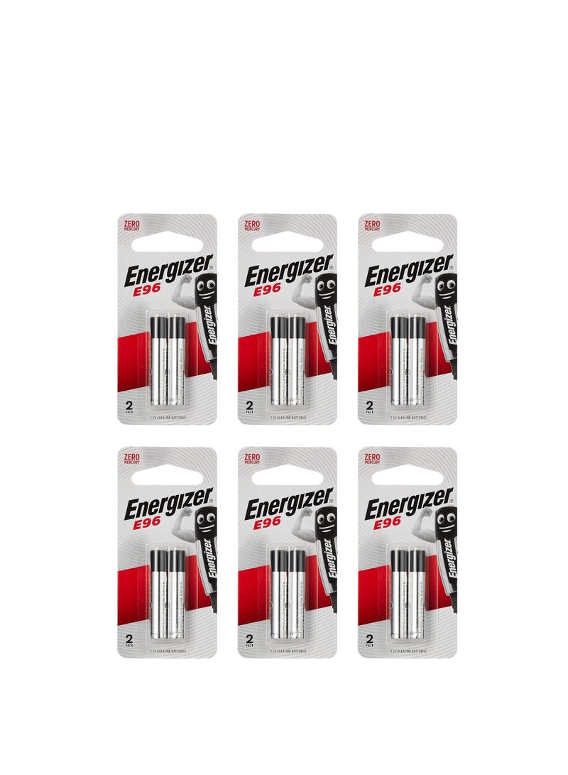 Energizer عبوة 6 بطاريات قلوية بحجم E96 AAAA - Image 1