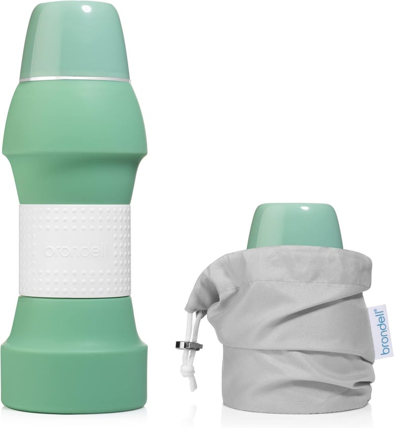 Brondell Bidet GoSpa Collapsible Travel Bidet Compact and Discreet with Travel Bag 500ml in Green - Image 1