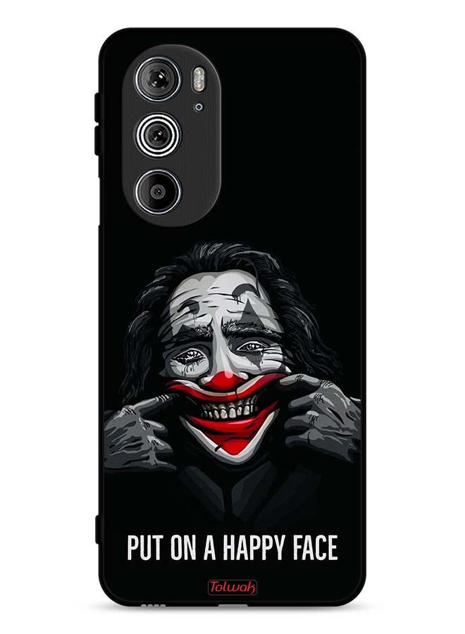 Tolwak Motorola Edge 30 Pro Protective Case Cover Put On Happy Face - Image 1