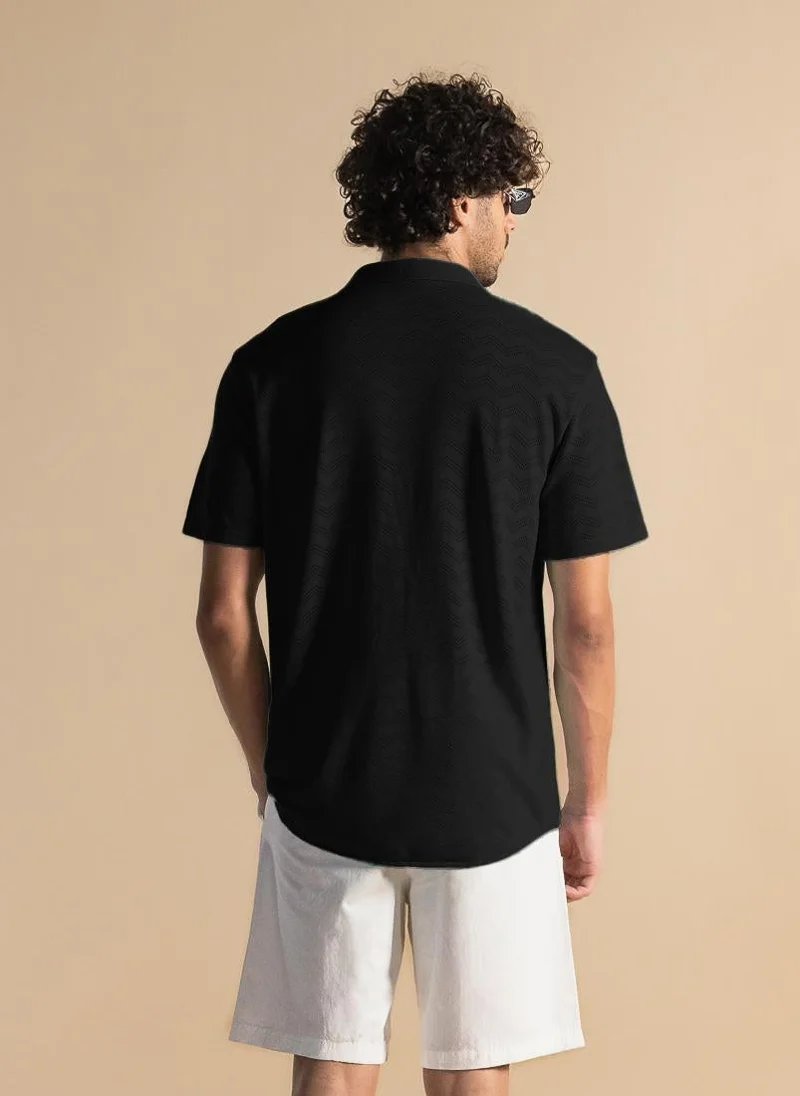 شايبس قميص مريح بنقوش