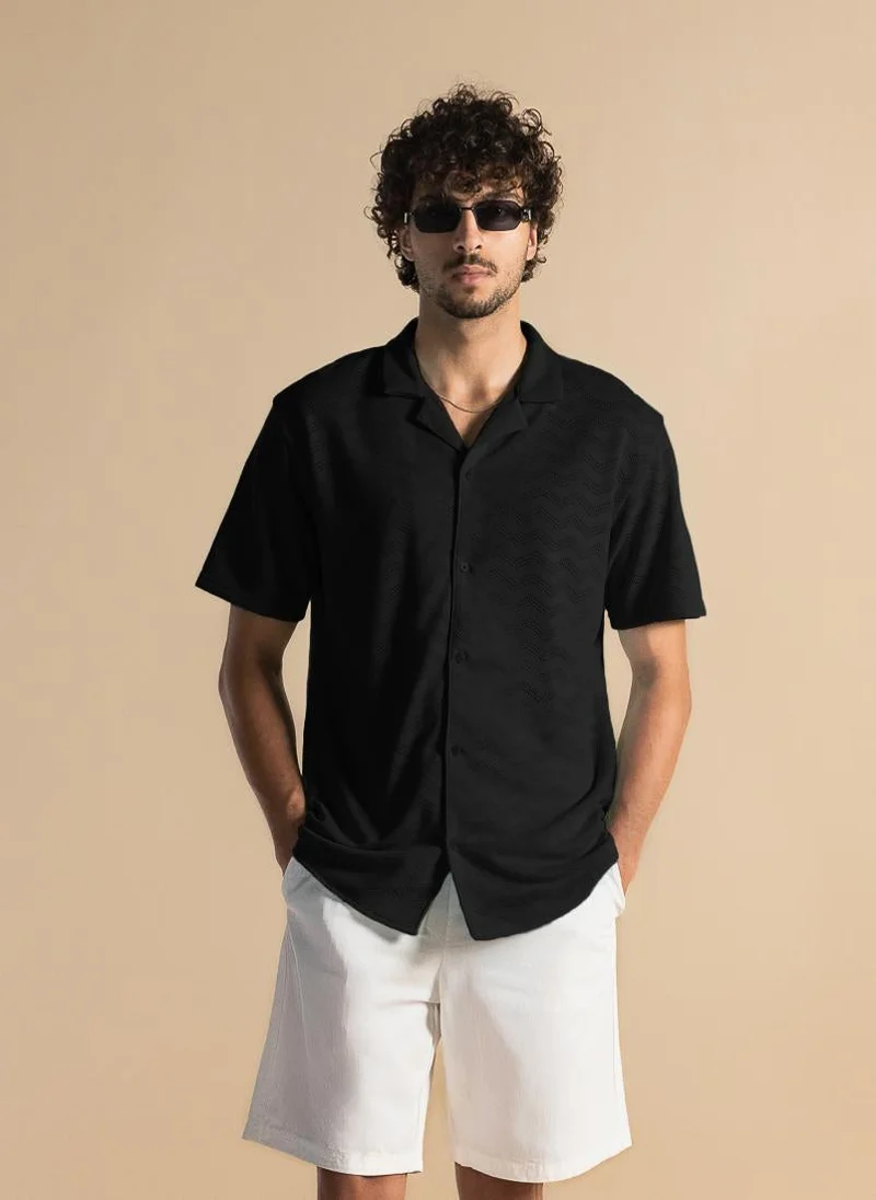 شايبس قميص مريح بنقوش