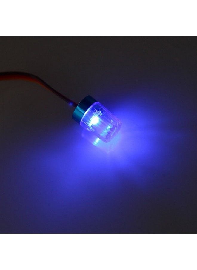 null - Rc Car Police Flash Light,Wonfast 360° Rotation 5 Modes Ultra Bright Led Strobe Lights Compatible With 1/8 1/10 Rc Mode Truck Car Accessory(Blue) - Image 1