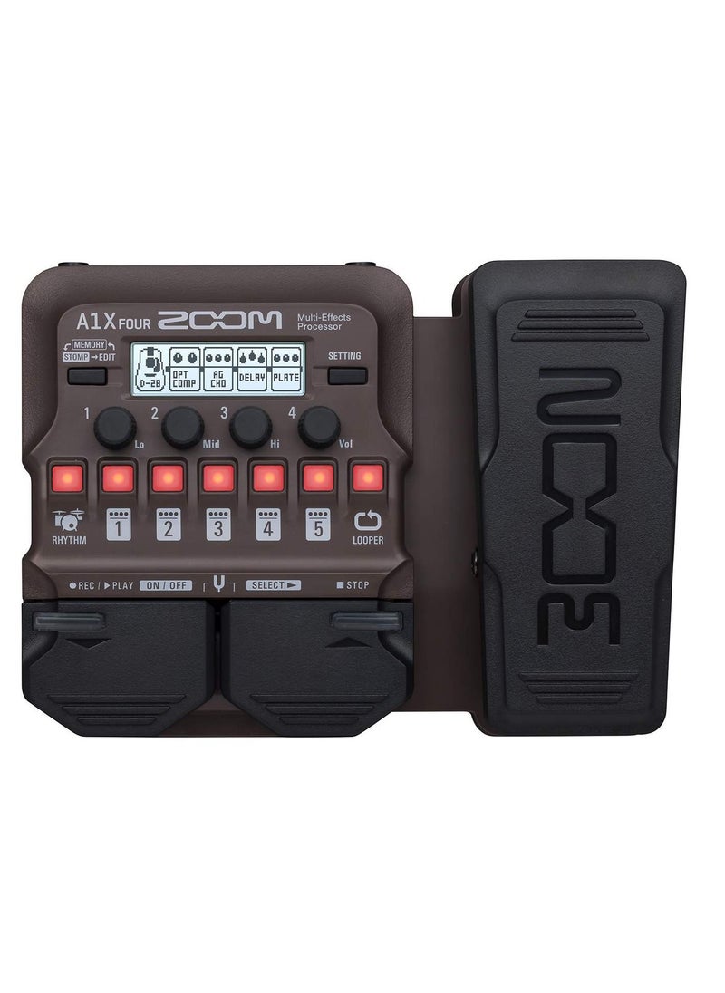 ZOOM - معالج متعدد التأثيرات لأربع آلات صوتية من Zoom A1X - Image 1