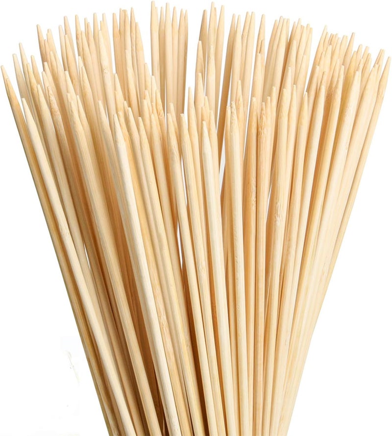FLYPARTY Bamboo Marshmallow Roasting Sticks with 30 Inch 5mm Thick Extra Long Heavy Duty Wooden Skewers,Roaster Barbecue S'Mores Skewers Hot Dog Forks for Camping,Party,Kebab Sausage(60 Pcs) - Image 1