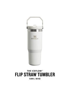 Stanley IceFlow Flip Straw Water Bottle With Straw 0.89L - Keeps Cold For 12  Hours - Frost  - Image 3