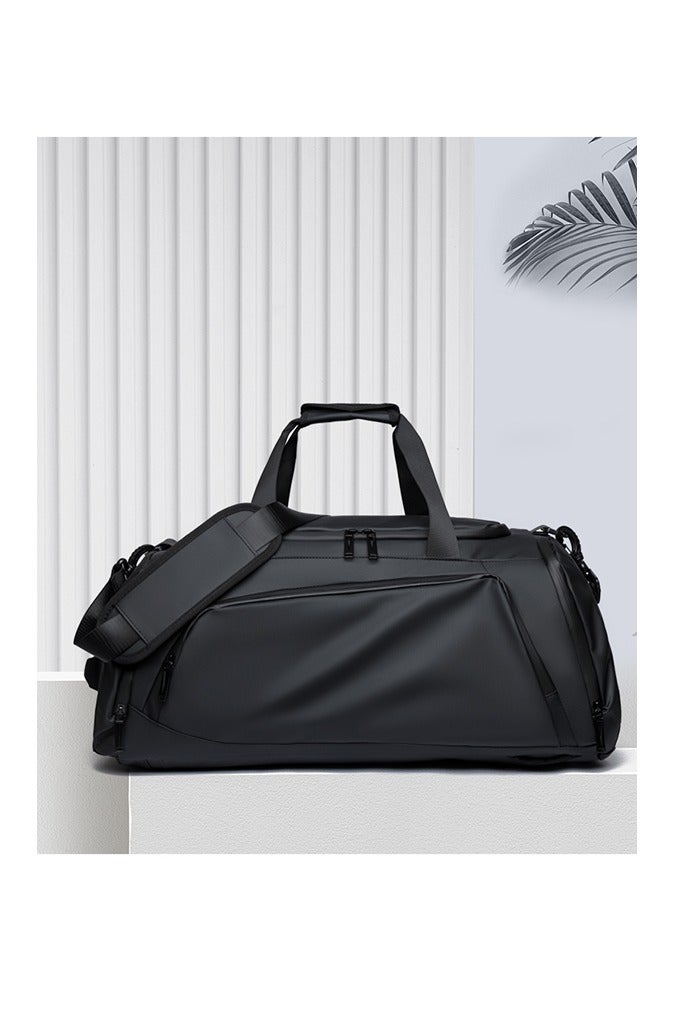 لبونير ​حقيبة دفل سفر كبيرة السعة متعددة الاستخدامات للنادي الرياضي، السفر، والأعمال | بحقيبة أحذية منفصلة، منطقة عازلة للملابس المبللة، وجيب مبطن للابتوب 17 بوصة | مقاومة للماء ومتينة مع حزام شحن للتعلق على الأمتعة، مثالية للتخليص اليومي، عطلة نهاية الأسبوع والرحلات | حقيبة دفل unisex لجميع الاستخدامات: للعمل، الرياضة، السفر لليلة واحدة أو عطلة نهاية الأسبوع | مصنوعة من النايلون المتين المقاوم للماء مع حزام كتف قابل للإزالة | حقيبة منظمة مع أماكن مخصصة للأحذية، الملابس، اللابتوب، ومستلزمات النظافة | مثالية كحقيبة سفر يمكن حملها في مقصورة الطائرة، حقيبة معدات رياضية، حقيبة يوجا، حقيبة كرة قدم | حقيبة دفل كبيرة بجيوب بسحاب، وداخلية سهلة التنظيف | الخيار الأمثل لهواة الرياضة، المسافرين الدائمين، والموظفين | تصميم قابل للطي للتخزين السهل | مناسبة لإرشادات المطارات، وتتعلق بسهولة بعربة الأمتعة​ - Image 2