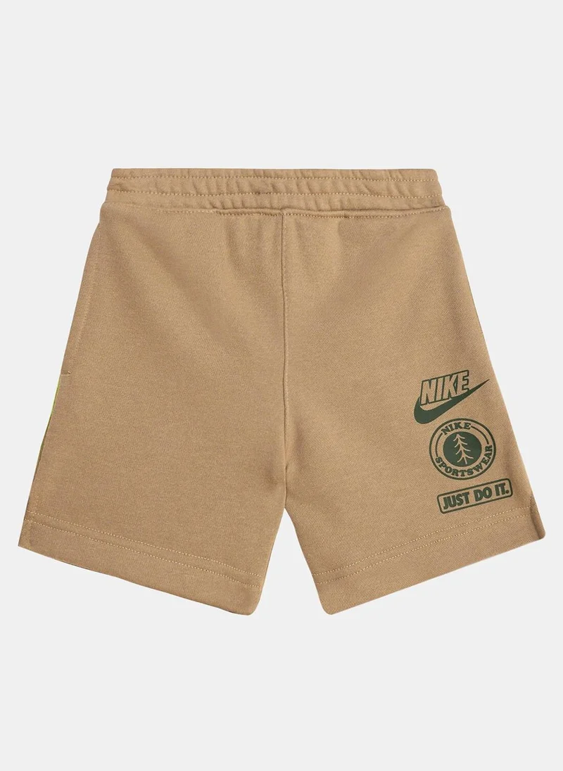 Nike Kids' Sportswear 'Leave No Trace' French Terry Taping Shorts (Baby and Toddler)
