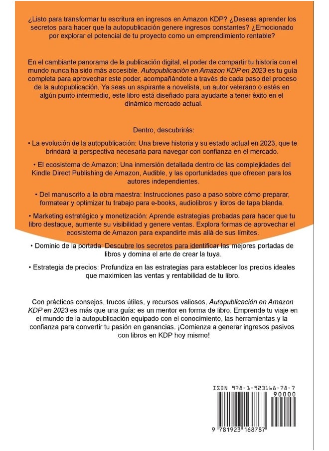 Alex Gibbons Autopublicación en Amazon KDP en 2023 - Guía para principiantes para vender e-books, audiolibros y libros de tapa blanda en Amazon, Audible y otras plataformas  - Image 2