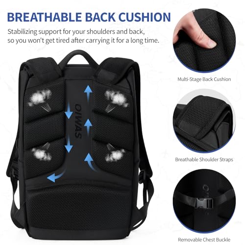 OIWAS Backpack for Men, 16 Inch Laptop Backpack for Men with Magnetic Buckle, Water-Resistant Travel Laptop Backpack - Image 5