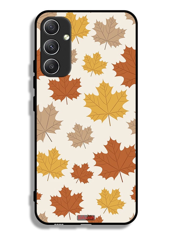 Tolwak Samsung Galaxy A34 5G Protective Case Cover Autumn Leaves - Image 1