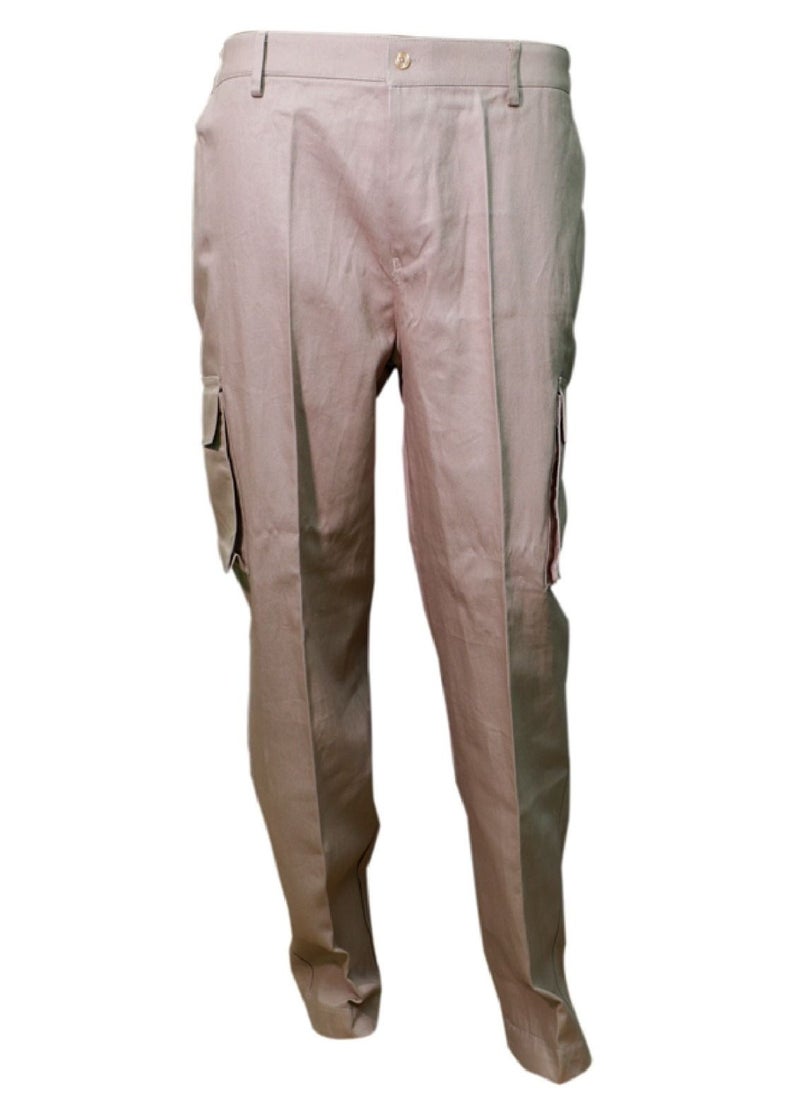 International Uniform L.L.C Premium Multi Pockets Beige Colour Cargo Pant  - Image 1