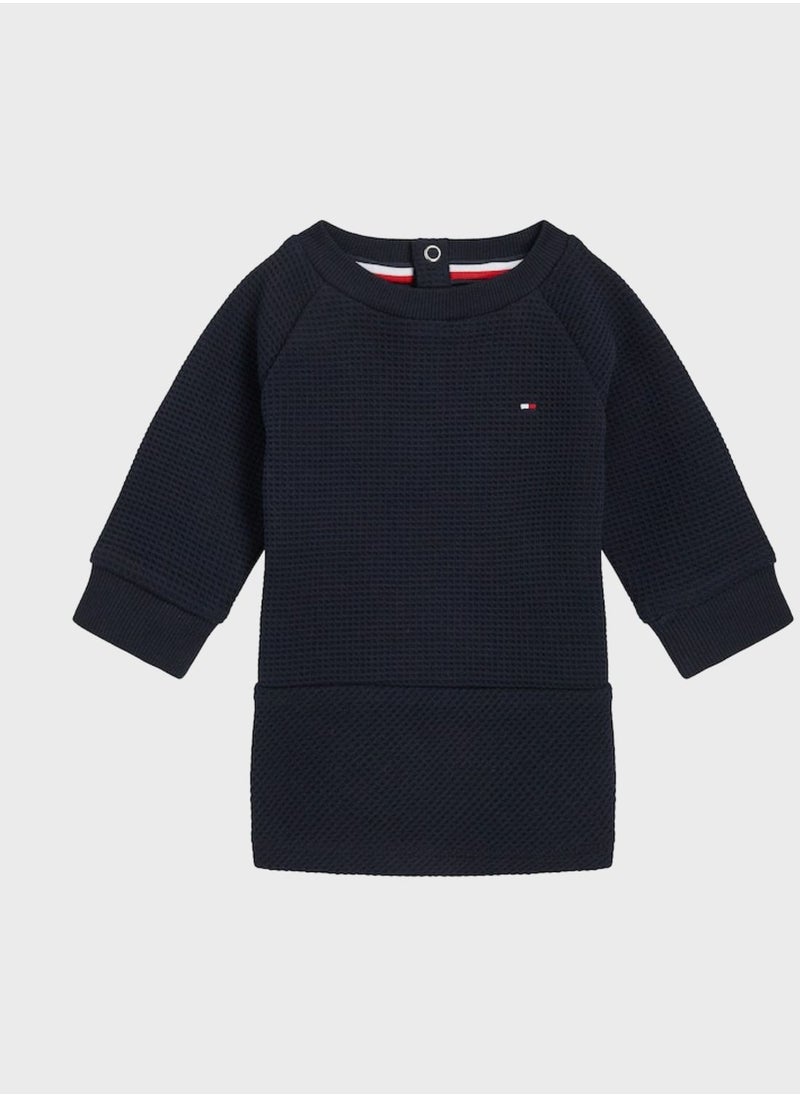 TOMMY HILFIGER Kids Waffle Flag Dress  - Image 1