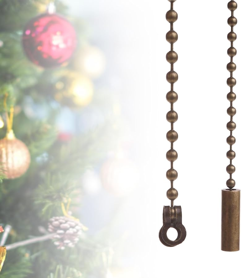 2 Pack Alloy Ceiling Fan Pull Chain Extender 1 Meter Multipurpose Ventilation Switch - Image 3