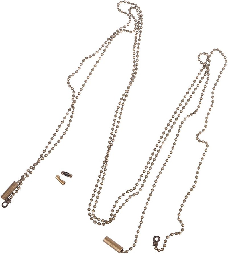 2 Pack Alloy Ceiling Fan Pull Chain Extender 1 Meter Multipurpose Ventilation Switch - Image 1