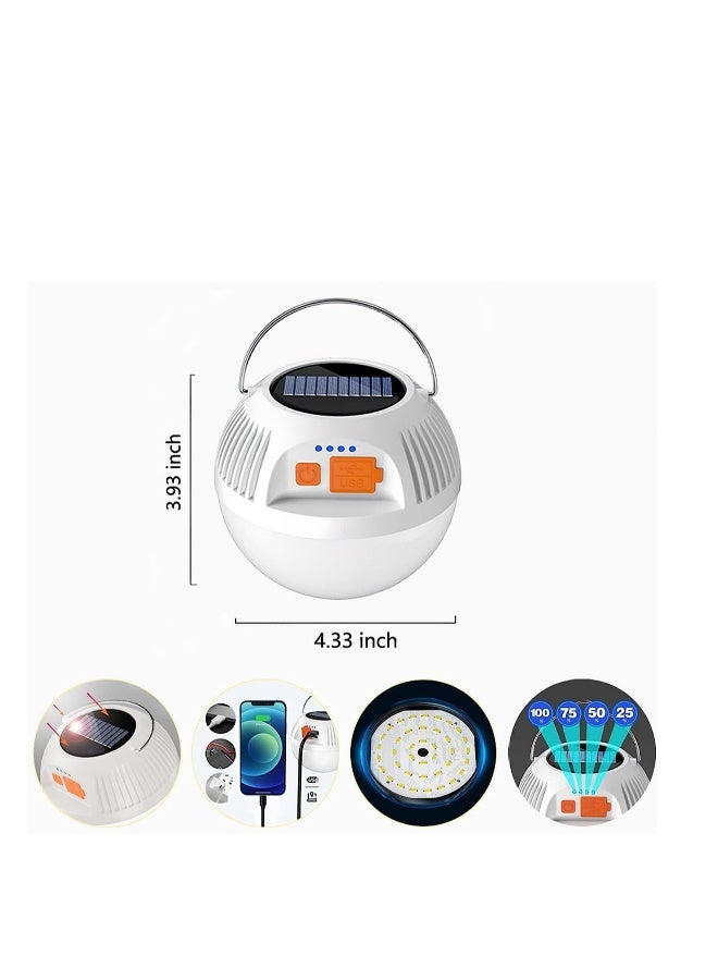 فانوس تخييم LED قابل لإعادة الشحن، فانوس LED لغرفة النوم ونور ليلي لطفل الرضيع، ضوء خيمة محمول يعمل بالطاقة الشمسية، أضواء طوارئ للتخييم في الهواء الطلق، قراءة مع خطاف. - Image 3