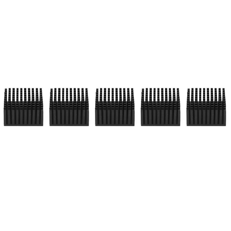 5Pcs Heat Sink Aluminum Electrical Supplies for LED Printed Circuit Power Board 40x20x40mmBlack - Image 1