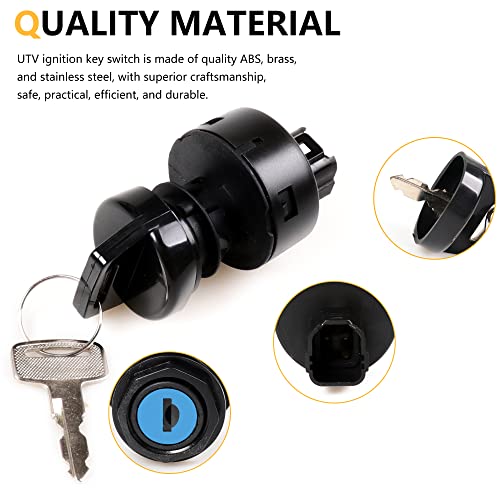 RERPRO مفتاح تشغيل RERPRO لسيارة بولاريس رينجر 1000/ XP 1000 لعام 2020 2021 2022 2023 2024 ملحقات 4 دبابيس 3 وضعيات إيقاف/تشغيل/بدء - Image 3