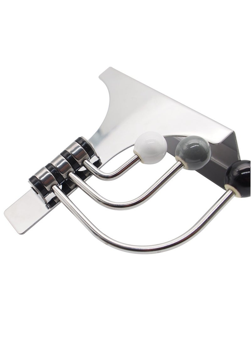 Over The Door 3 Swivel Hook Organizer Rack for Coats, Hats, Scarves, Towels, Robes  - Image 4