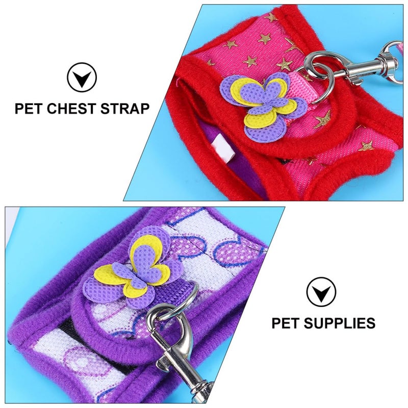 Adjustable Purple Pet Harness And Leash Set For Hamsters Chinchillas Small Animals - Image 4
