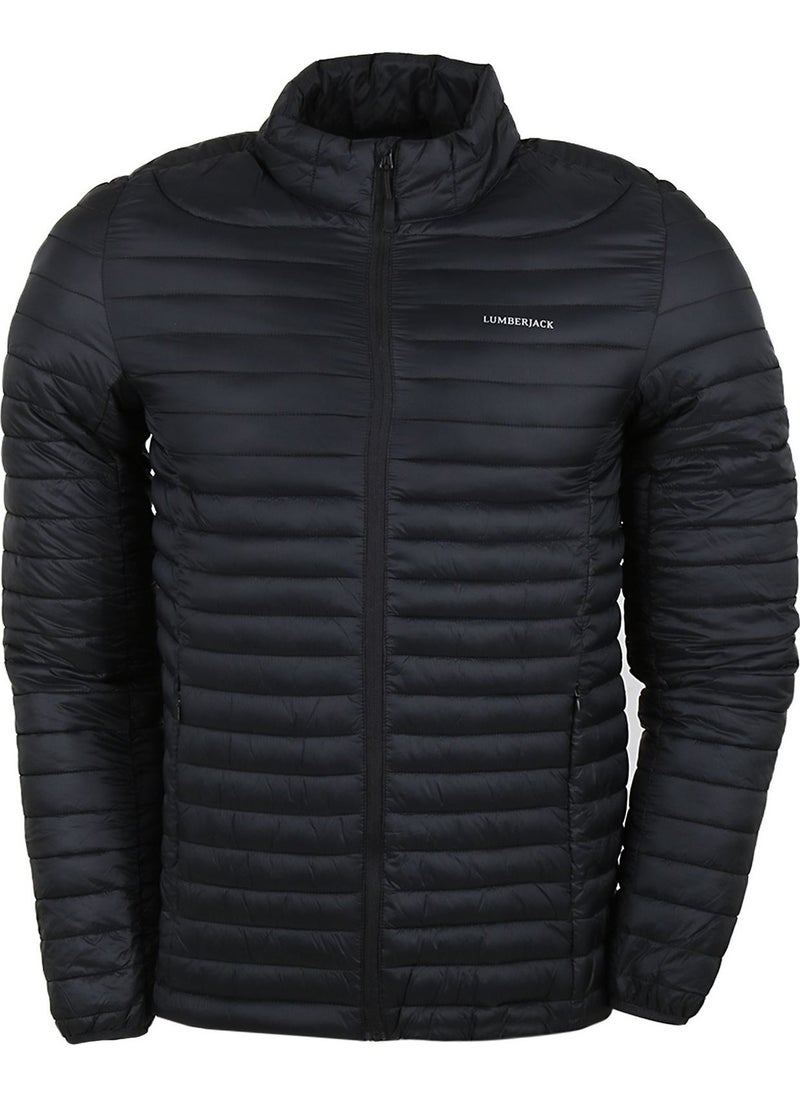 LUMBERJACK - SN21 Perry Coat Black Coat - Image 1