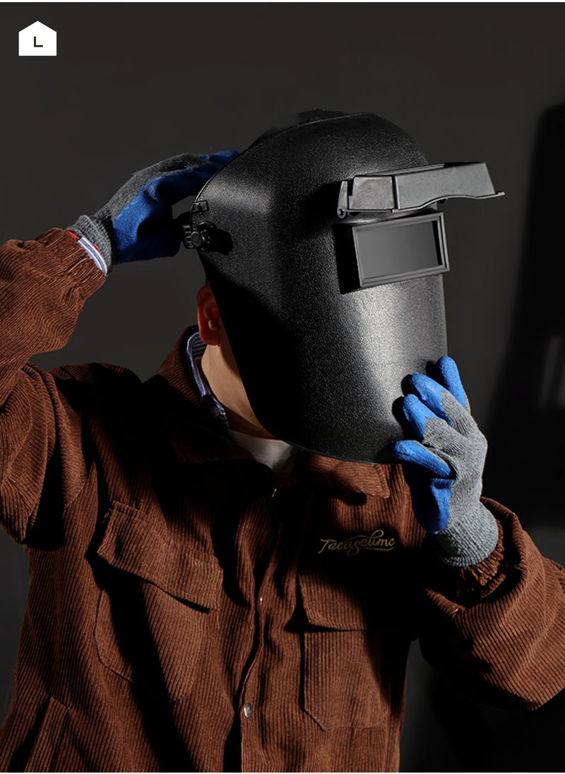 LAWAZIM Welding Safety Mask I -Black- Anti-Fog Impact-Resistant Full-Face Welding Shield with UV/IR Protection, Adjustable Ratchet Suspension Headgear & Sweatband for Arc MMA MIG TIG Metal Fabrication  - Image 5
