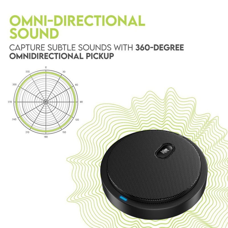 TKGOU TKGOU Conference USB Microphone, Computer Desk Mic with Mute Button and LED Indicator, Plug & Play Omnidirectional PC Laptop Mics for Online Meeting,Class,Skype,Recording,Zoom(No Speakers Included)  - Image 4