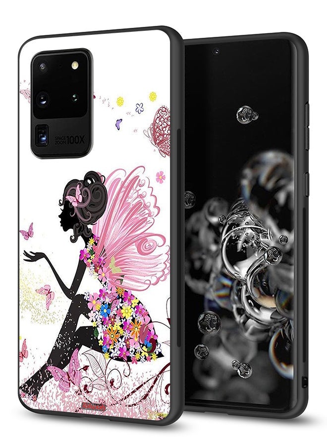 Tolwak Samsung Galaxy S20 Ultra Protective Case Cover Butterfly Girl Artwork - Image 1