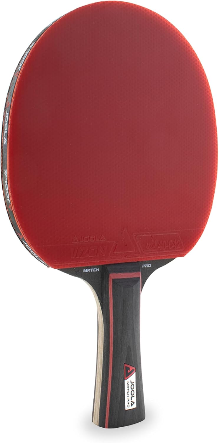 JOOLA Match Pro Performance Ping Pong Paddles - Ergonomic Grip Handle & Pro Friction Technology - ITTF Approved - Table Tennis Paddles for Advanced Control & Speed - Table Tennis Racket - Red - Image 1