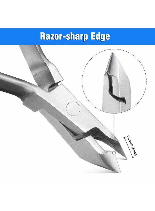 koyata Cuticle Nippers and Cuticle Pusher Manicure Tools Set - Professional Stainless Steel Nail Cuticle Remover Cutter Clippers Tool for Gel Nail Art Fingernails Toenails, Spa - Image 5