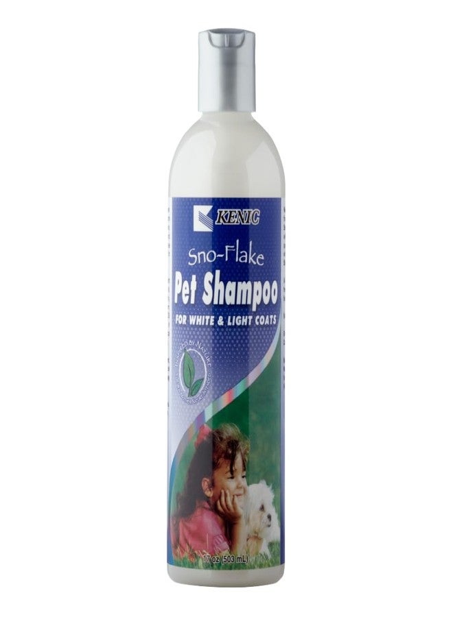 Kenic SNO-Flake Whitening Dog Shampoo - Brightens White & Light Coats, Botanical Conditioning Formula, Bleach-Free & Soap-Free, Made in USA - Image 1