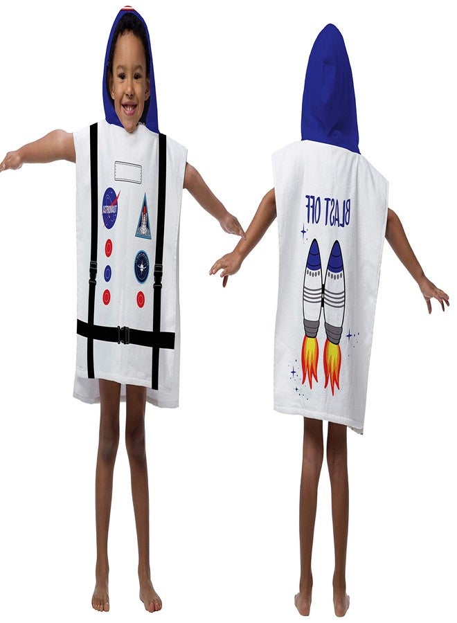 Jay Franco Trend Collector Astronaut Bath/Pool/Beach Hooded Poncho Towel - Super Soft & Absorbent Cotton Towel - Measures 22 x 22 Inches - Image 5