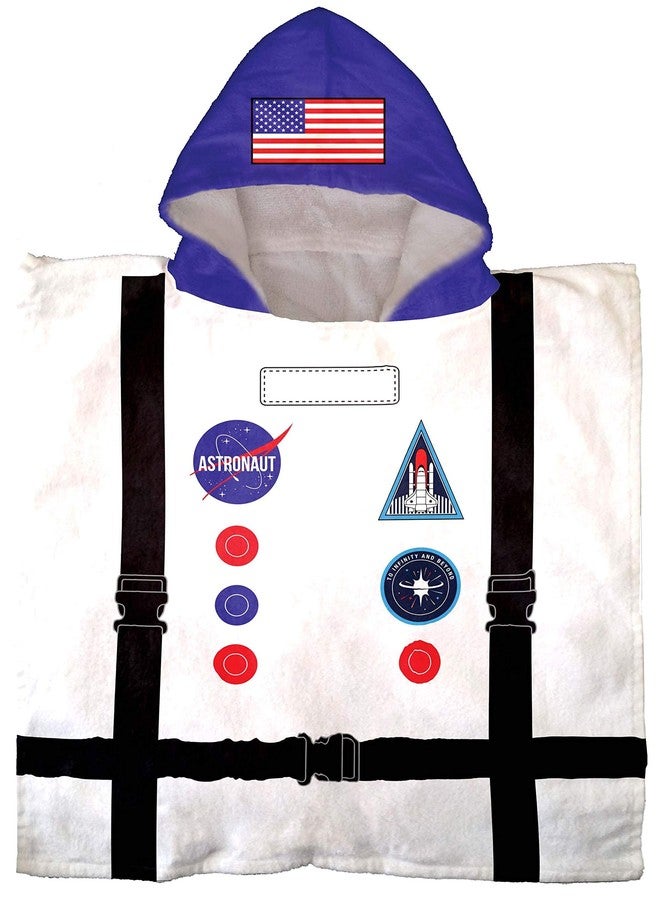 Jay Franco Trend Collector Astronaut Bath/Pool/Beach Hooded Poncho Towel - Super Soft & Absorbent Cotton Towel - Measures 22 x 22 Inches - Image 2